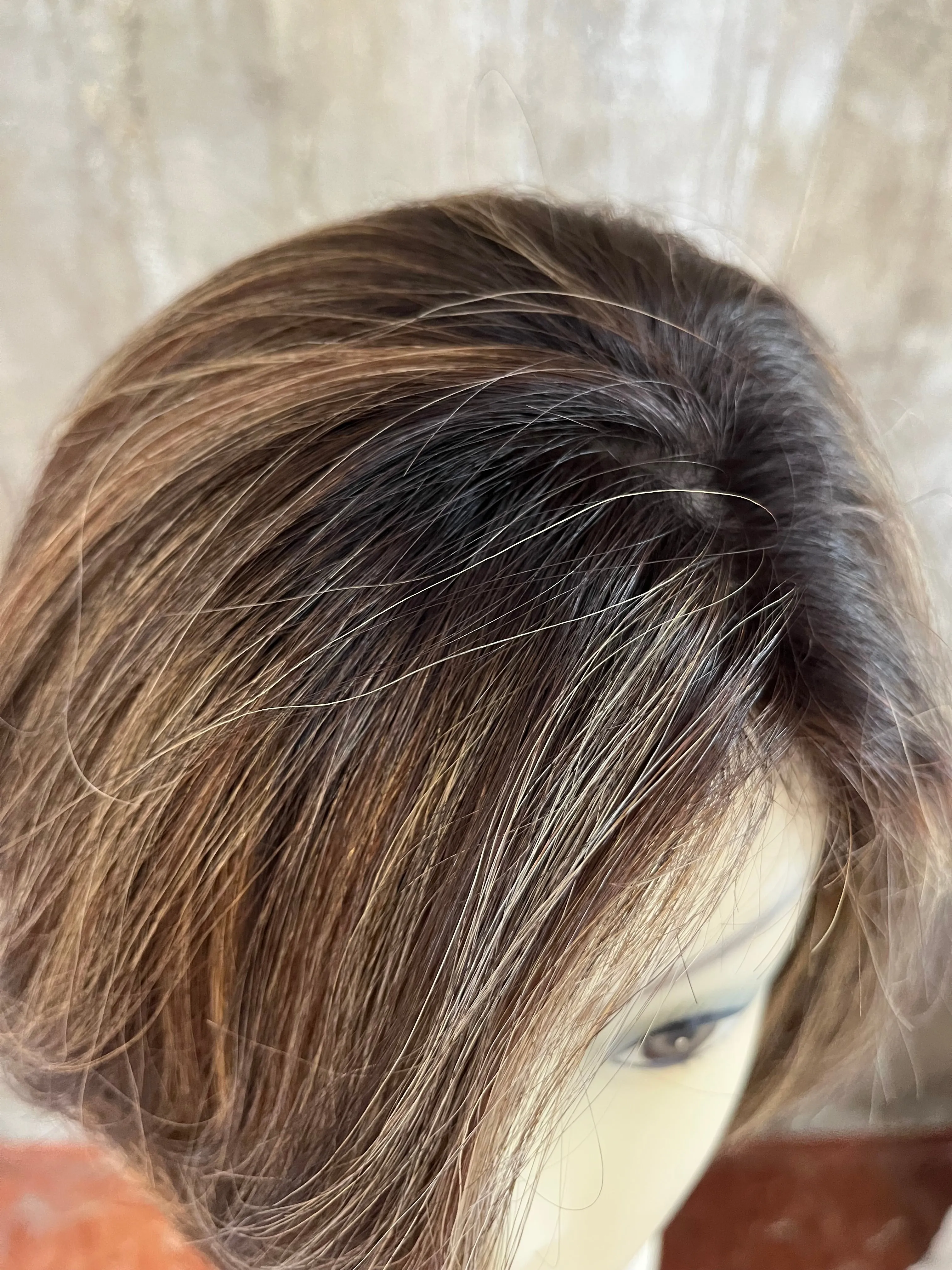 100% EUROPEAN VIRGIN HUMAN HAIR 11.5" DIRTY BLOND WITH HIGHLIGHTS