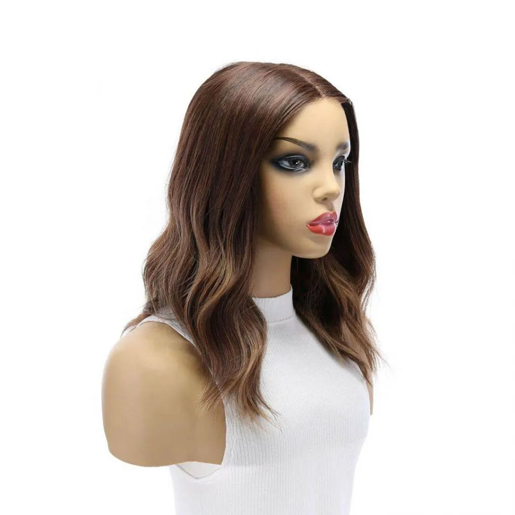 16" Divine Lace Top Wig Medium Brown Balayage