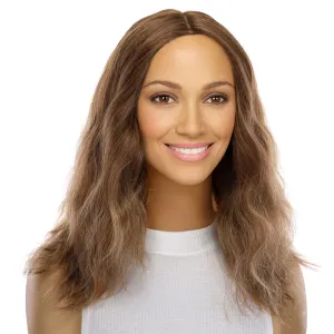 16" Ponytail Silk Part Wig Light Brown Babylight Wavy