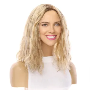 16" Princess Silk Top Wig Ash Blonde Wavy