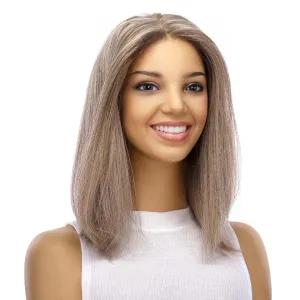 16" Princess Silk Top Wig Champagne Grey