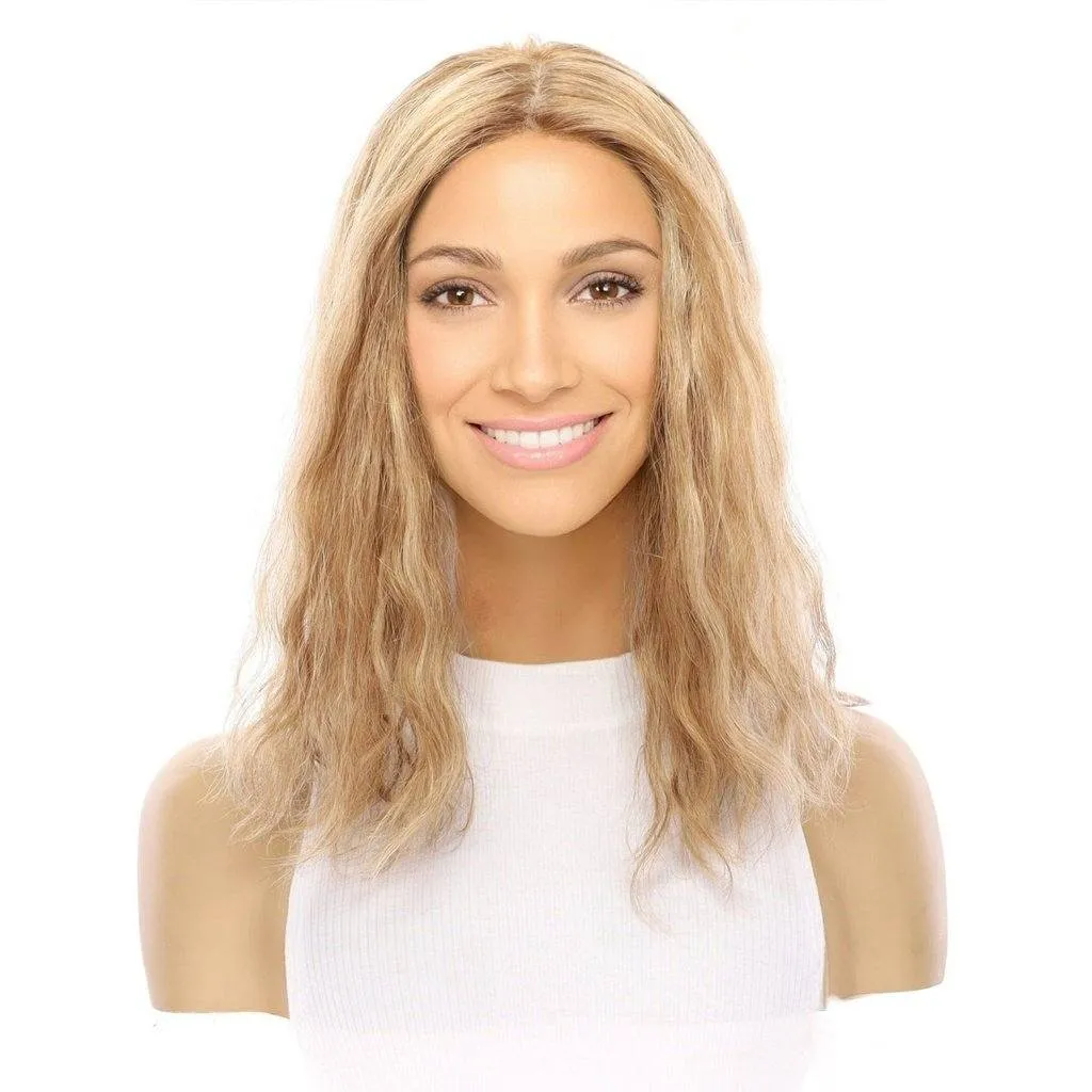 16" Princess Silk Top Wig Medium Blonde Wavy