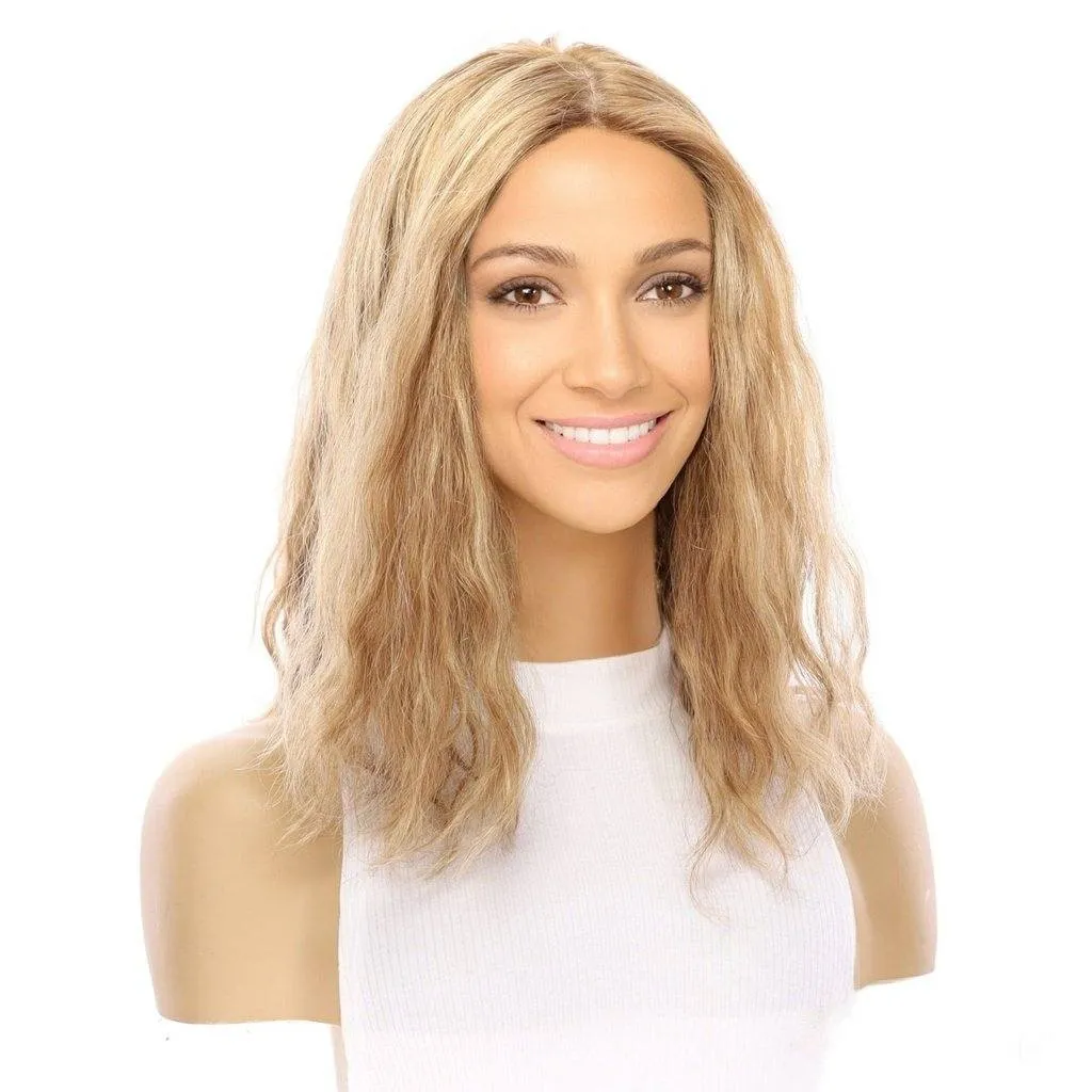 16" Princess Silk Top Wig Medium Blonde Wavy