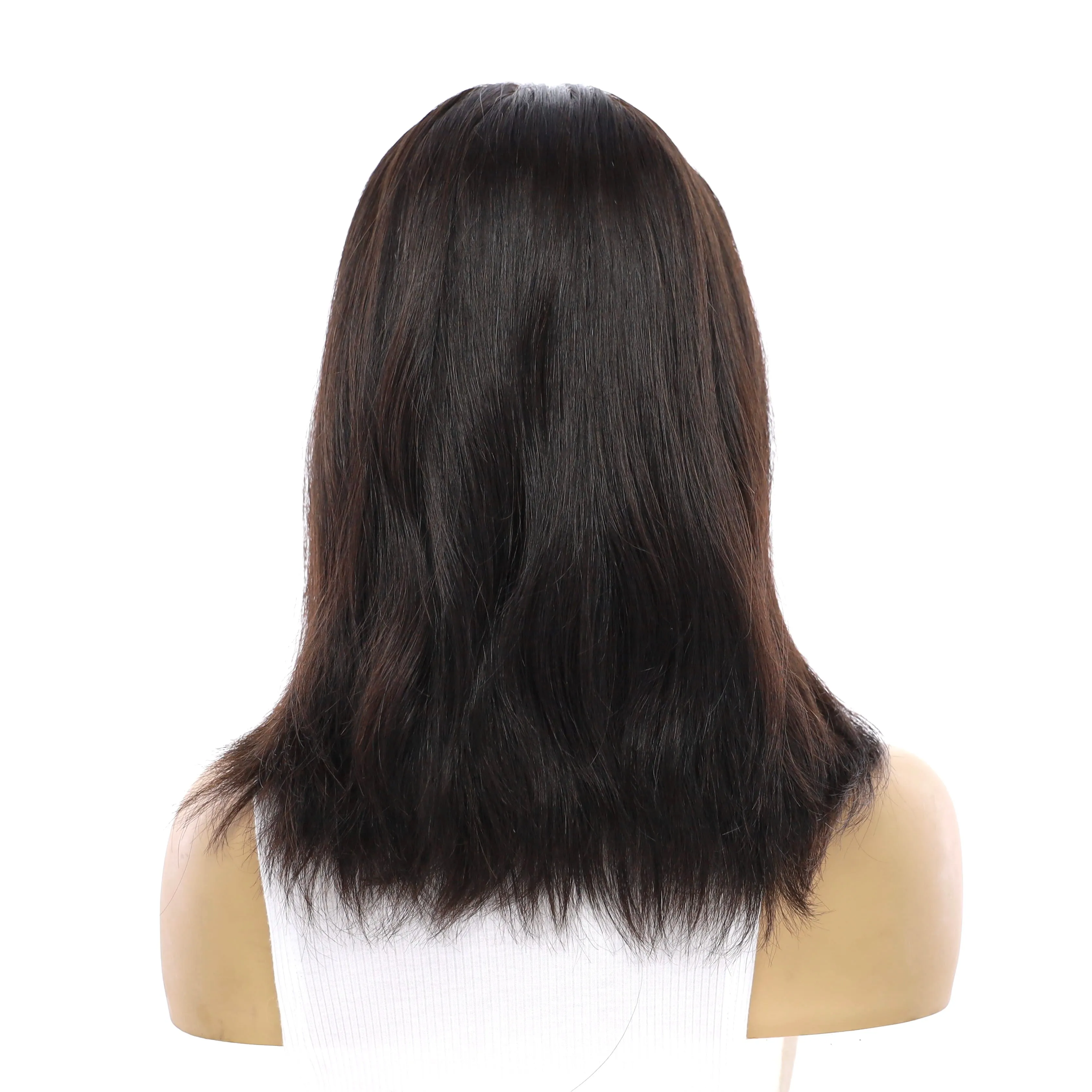 16" Princess Silk Top Wig Natural Black
