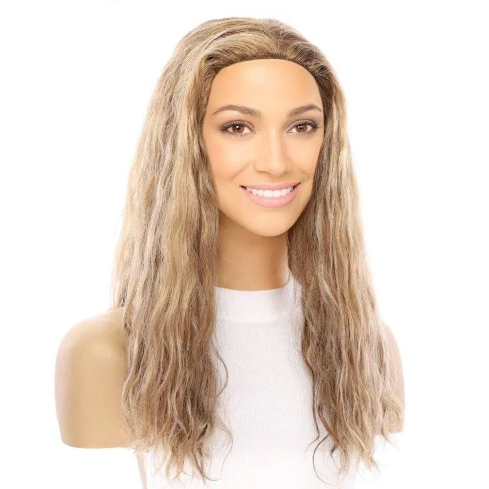 20" 3/4 Bandfall Wig Medium Blonde Wavy
