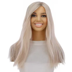 20" Princess Silk Top Wig Ice Blonde