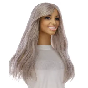 22" Princess Silk Top Wig Snow Grey