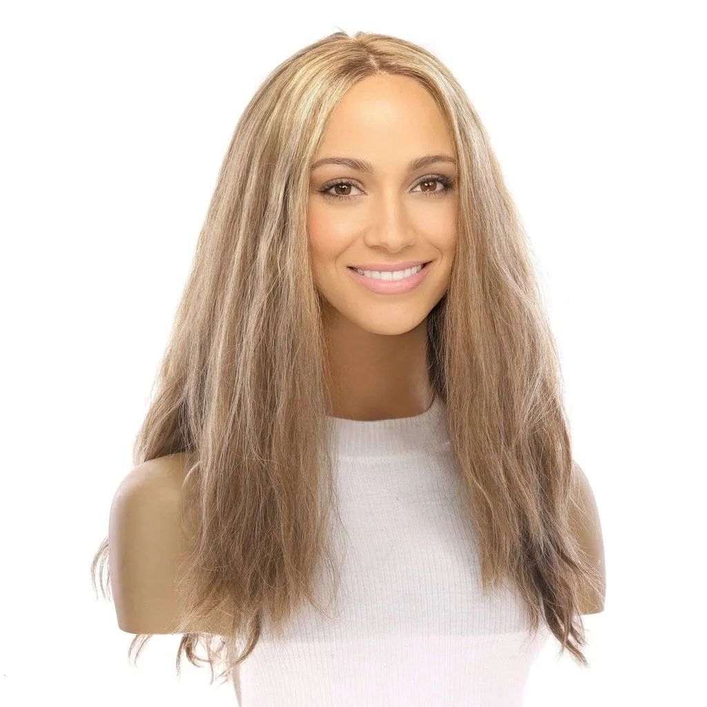 22" Reese Silk Top Wig Medium Blonde Wavy