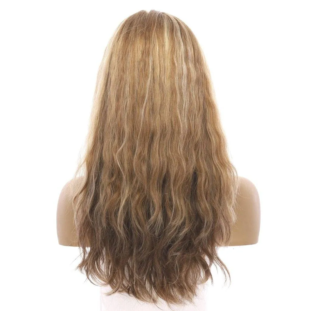 22" Reese Silk Top Wig Medium Blonde Wavy