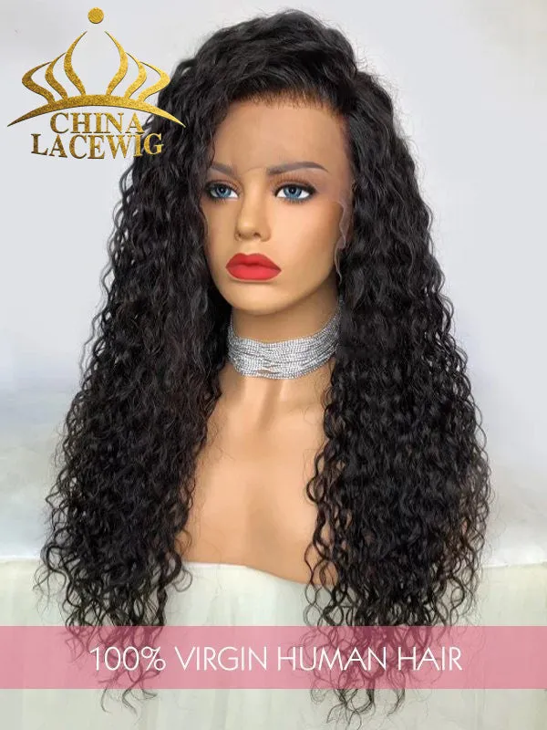 24hrs shipping Brazilian Virgin Hair Wigs Undetectable HD Lace Curly Style 13x6 Lace Front Wigs NCF173