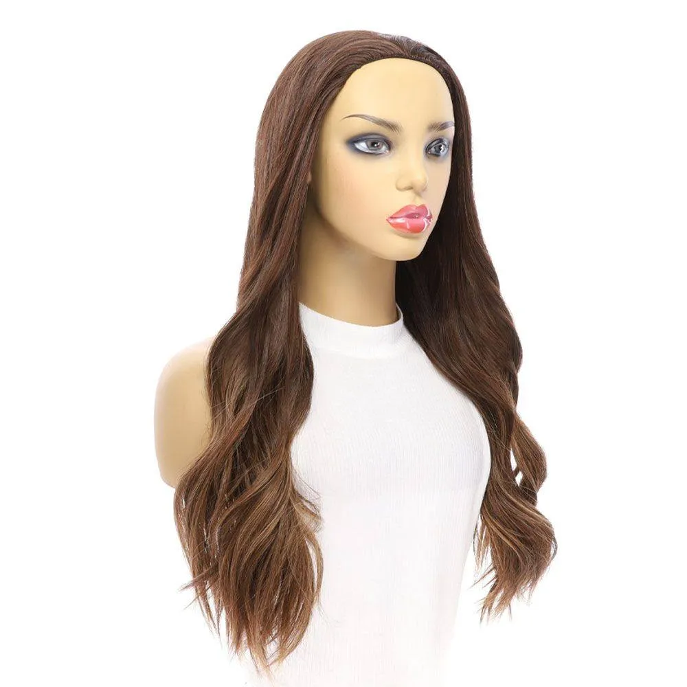 24" 3/4 Bandfall Wig Medium Brown Balayage