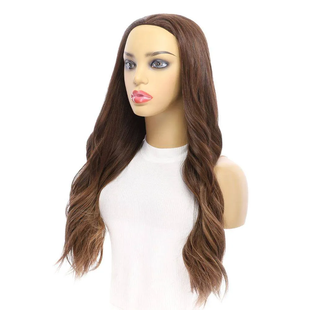 24" 3/4 Bandfall Wig Medium Brown Balayage
