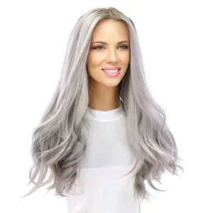 24" Gisele Silk Top Wig Silver Smoke