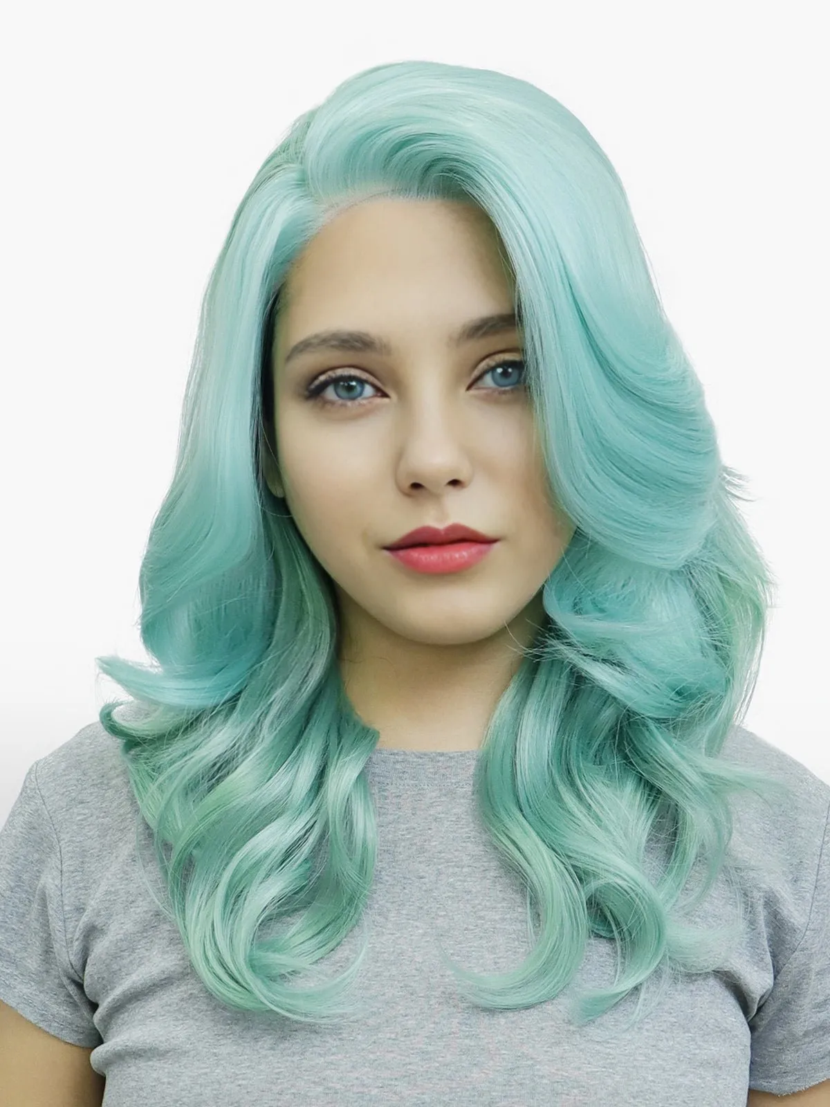 IMstyle Beth 13*2 lace front layers wigs blonde&blue&green&pink W326 collection