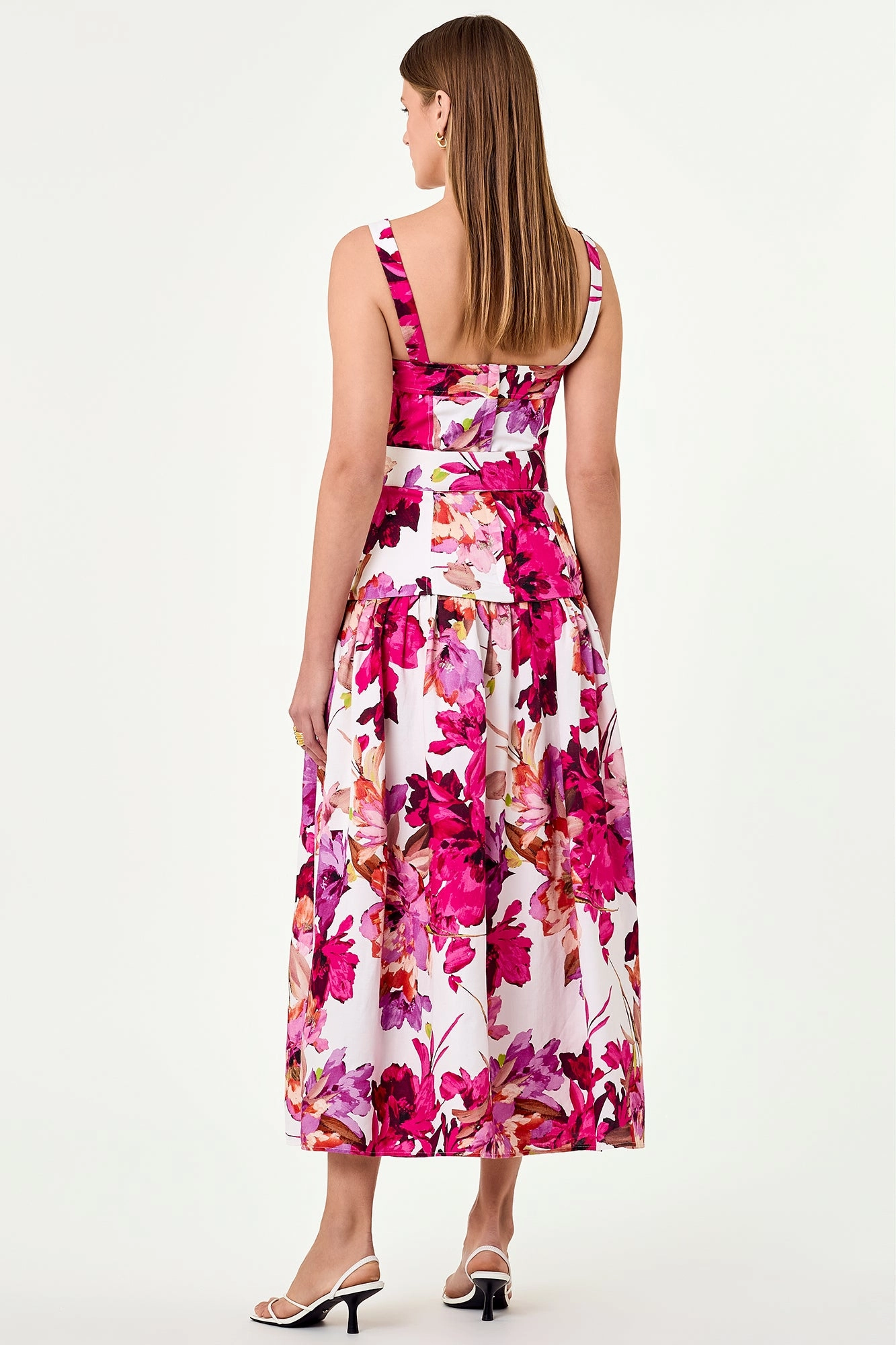 Lidia Dress - Ria Floral Ivory