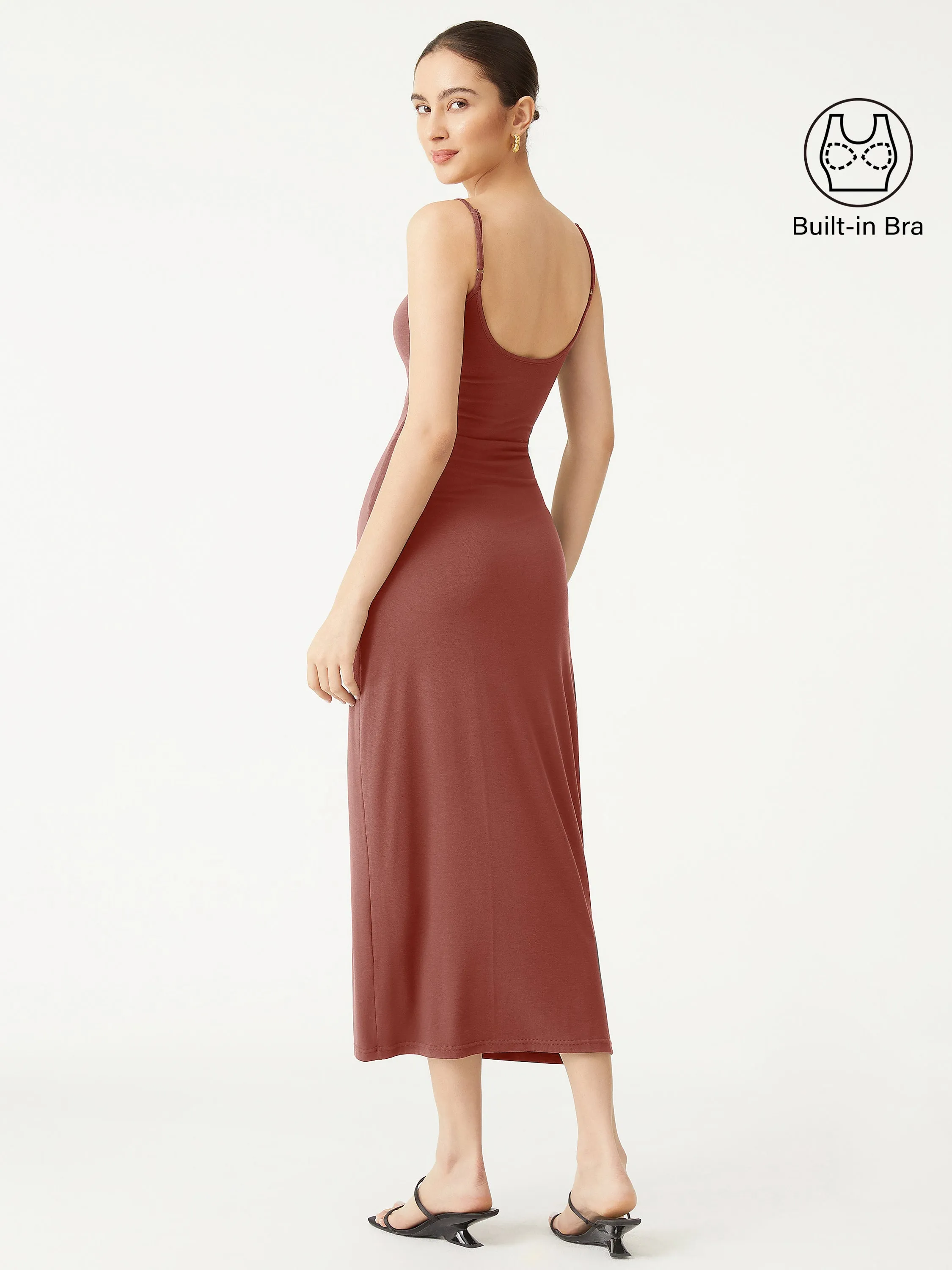 Maria Spaghetti Strap Bandless Brami Dress