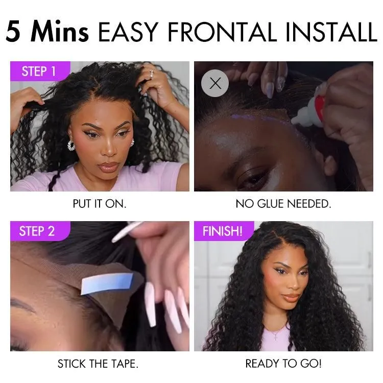 PreMax 2.0 Wigs | Nature Max Deep Wave Ear-to-ear Glueless 13x6 Frontal HD Lace Long Curly Wig
