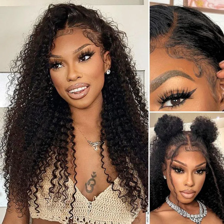 PreMax 2.0 Wigs | Nature Max Deep Wave Ear-to-ear Glueless 13x6 Frontal HD Lace Long Curly Wig