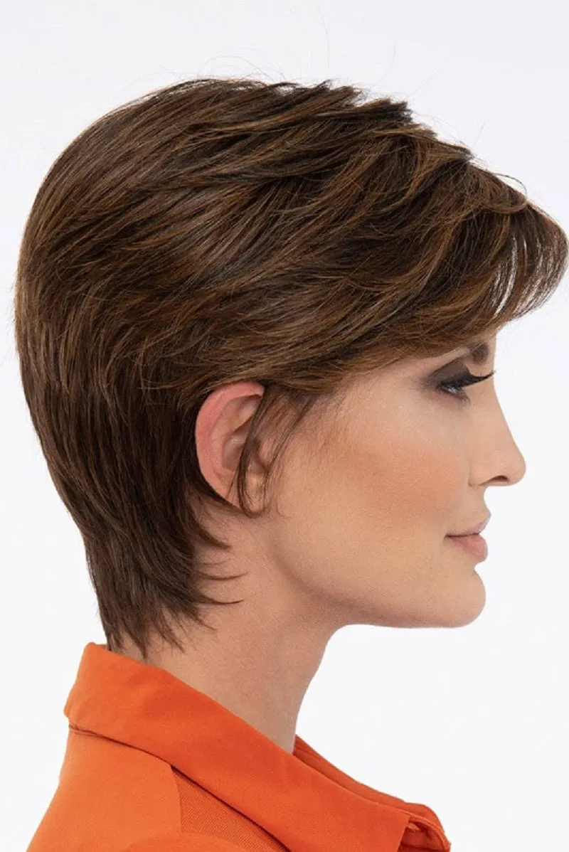 Sale - Envy Wigs - Paula - Human Hair Blend - Color: Lighter Red