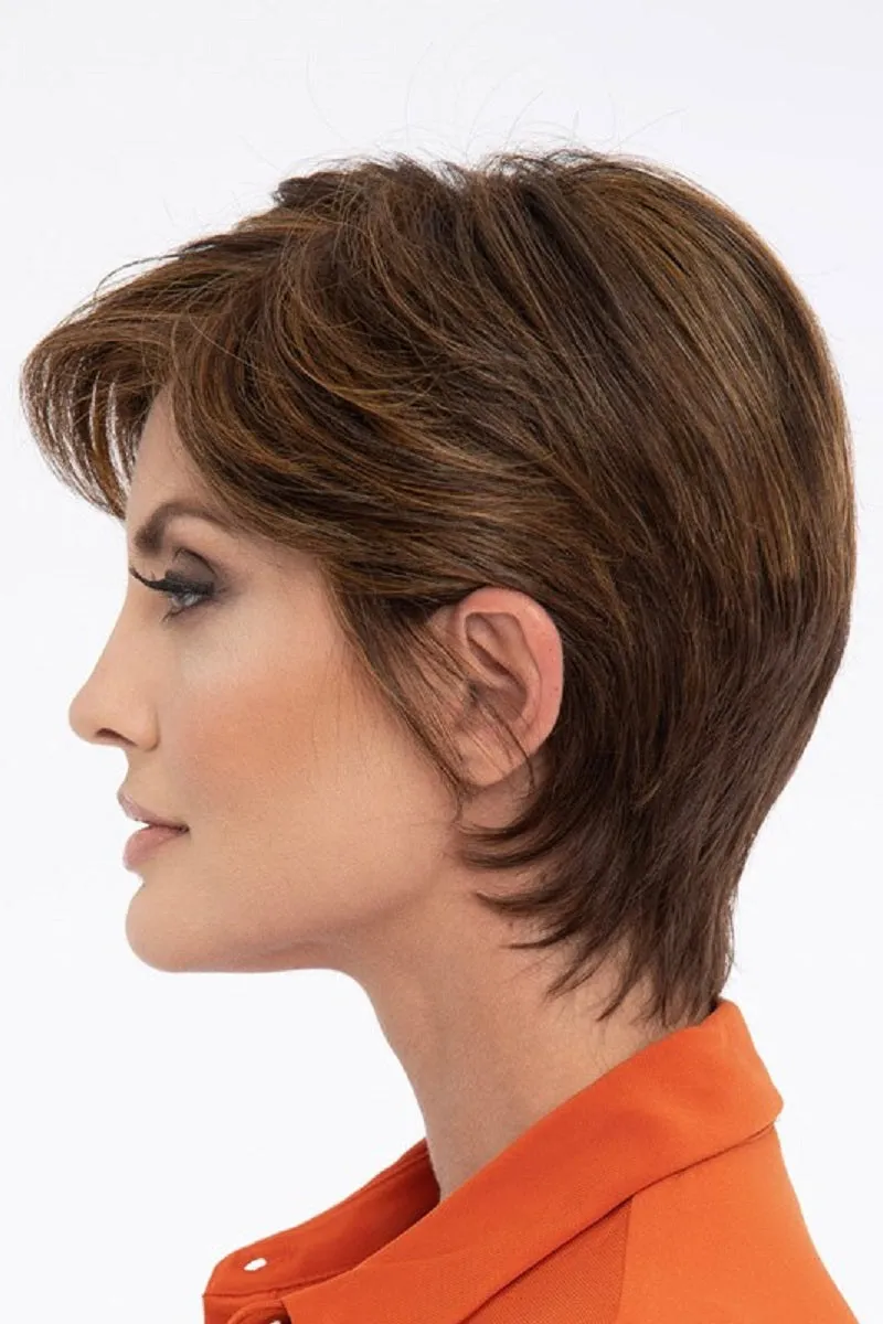 Sale - Envy Wigs - Paula - Human Hair Blend - Color: Lighter Red