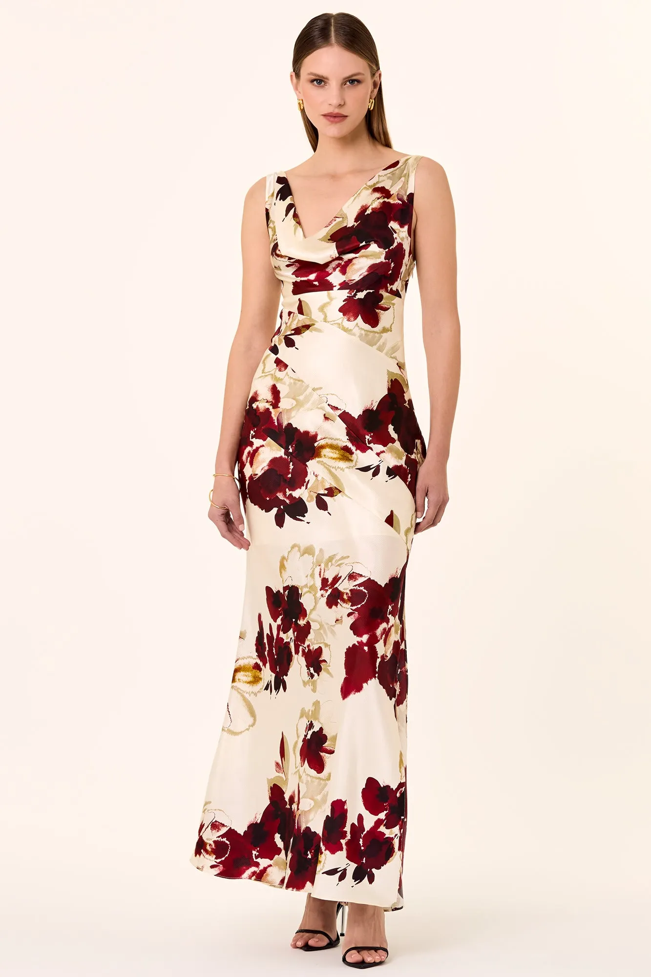 Sally Dress - Watercolour Floral Ivory