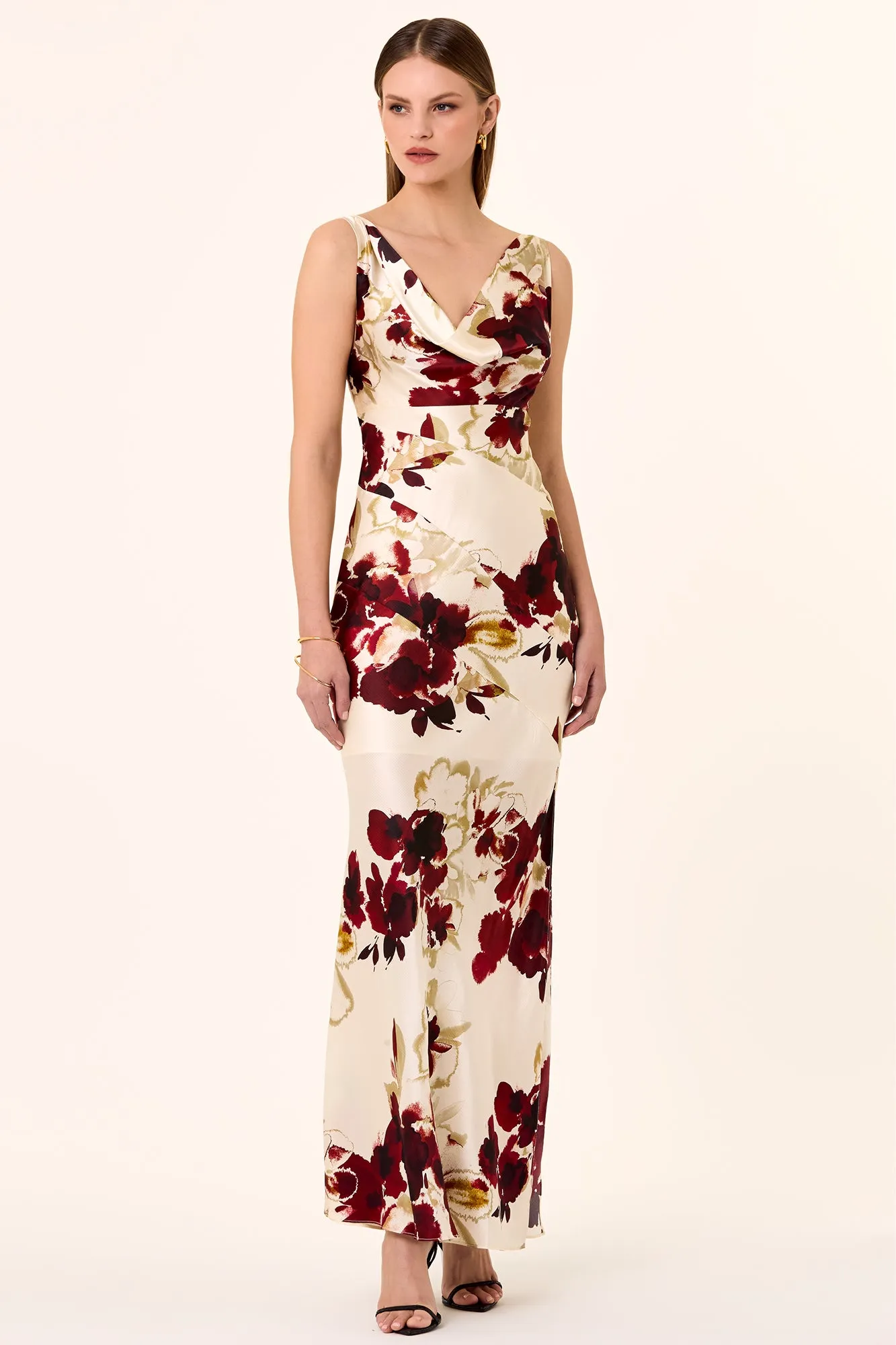 Sally Dress - Watercolour Floral Ivory