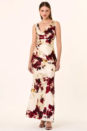 Sally Dress - Watercolour Floral Ivory