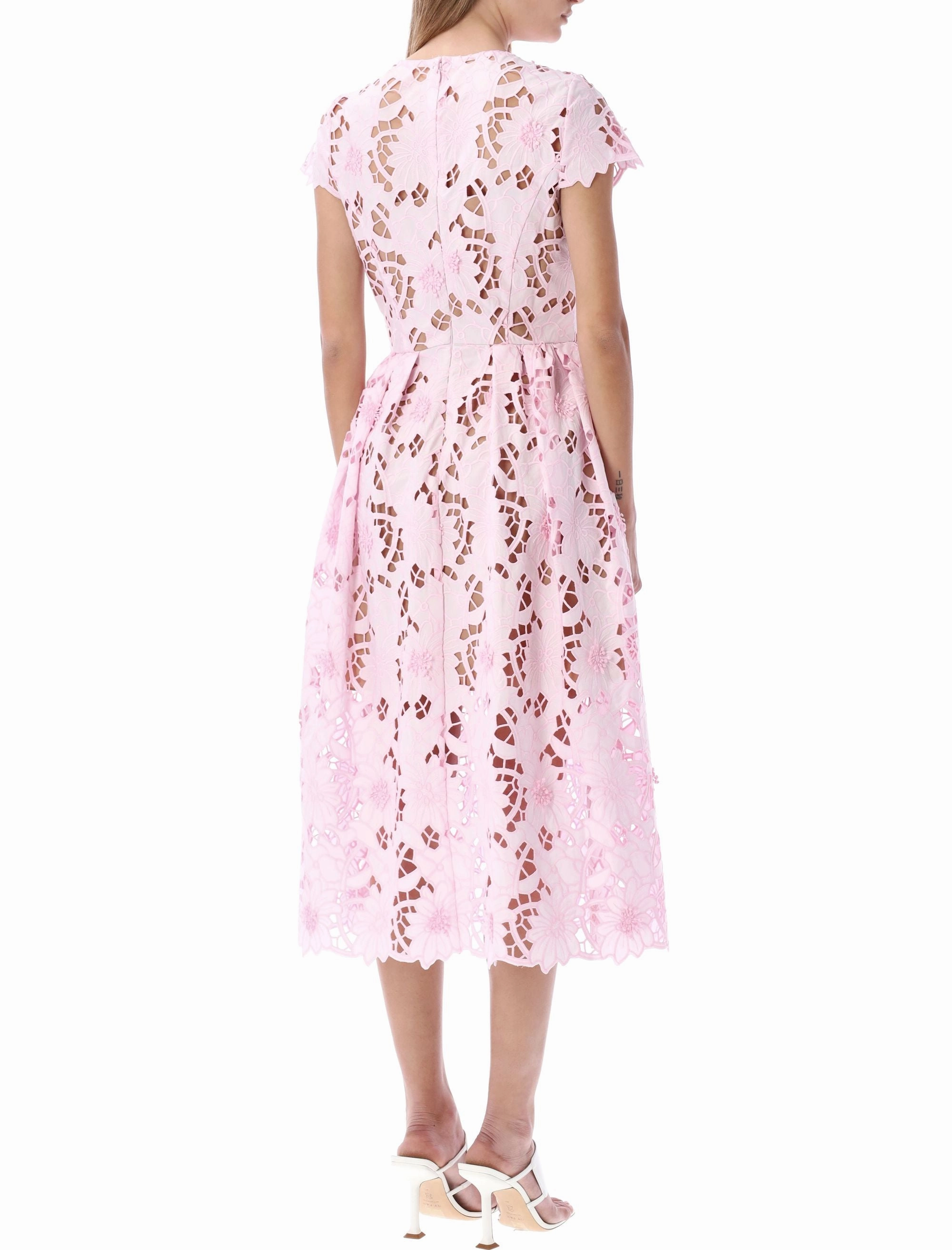 Self-Portrait Guipure Lace Detailed Midi Dress