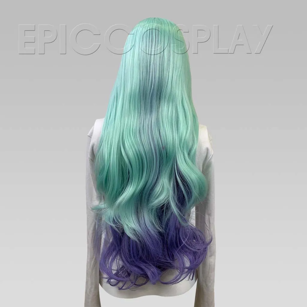 Signature - Minty Green and Purple Peekaboo Wig