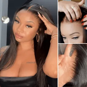 Special Offer | PreMax Wigs | Super Natural Hairline Silky Straight Glueless 13x4 Frontal Lace Wig Human Hair Pre-Cut Lace
