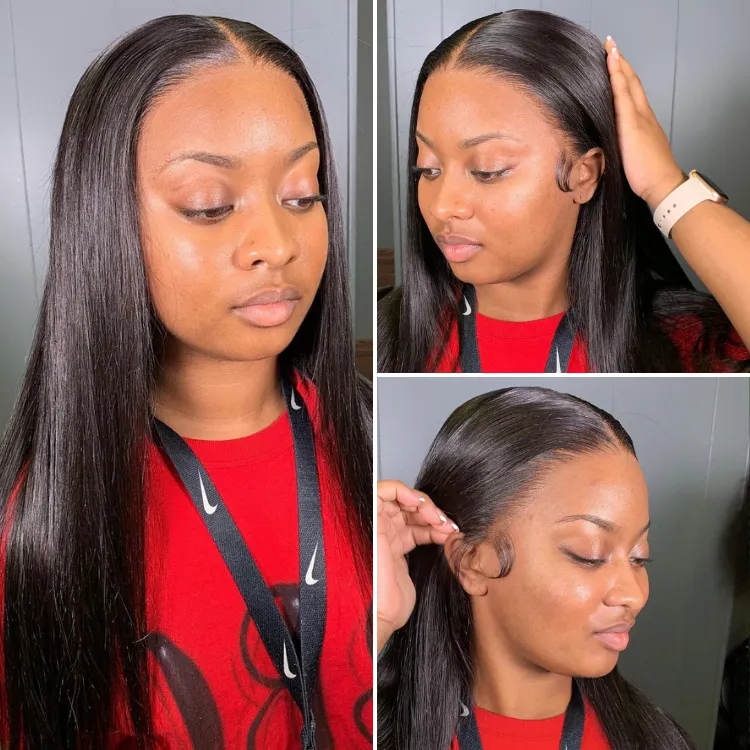Special Offer | PreMax Wigs | Super Natural Hairline Silky Straight Glueless 13x4 Frontal Lace Wig Human Hair Pre-Cut Lace