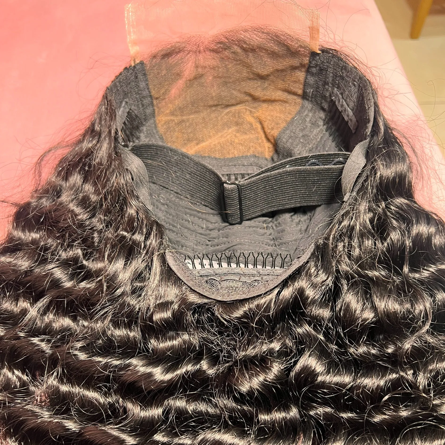 The ADA - 5x5 Closure Wig Invisible HD Lace Deep Wave Glueless Wig Human Hair 180% Density