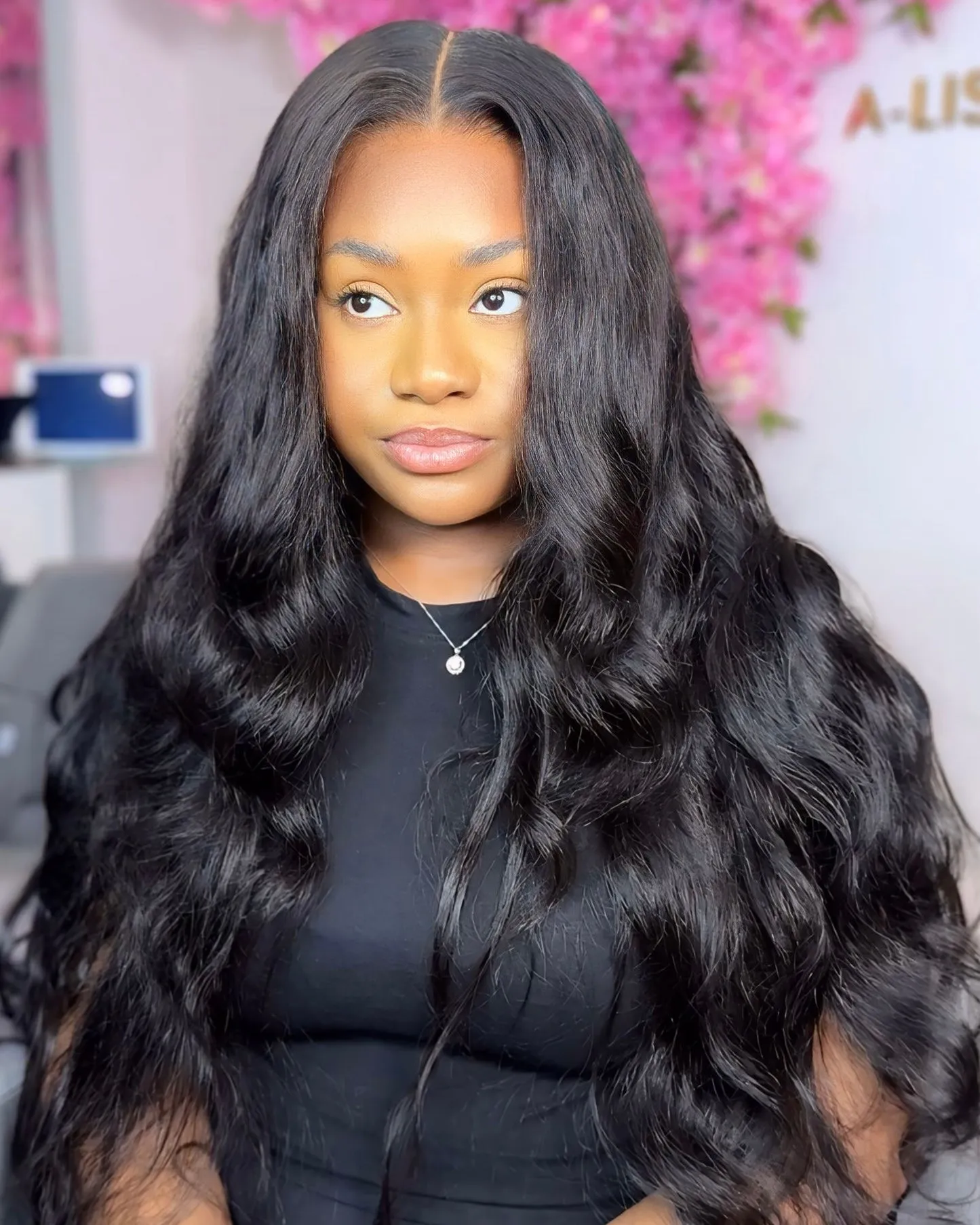 The AMELIA - 5x5 Closure Wig Invisible HD Lace Body Wave Glueless Wig Human Hair 180% Density