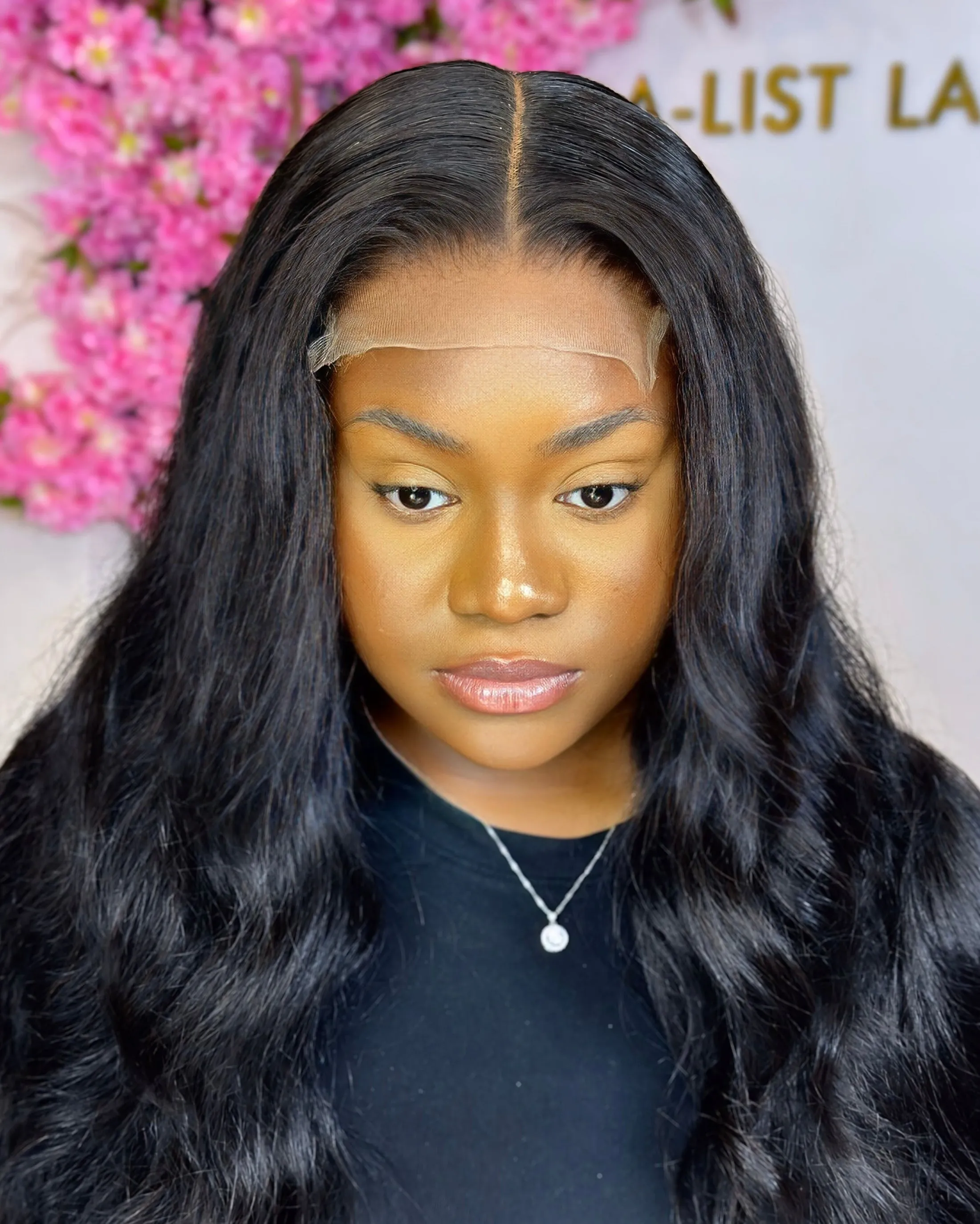 The AMELIA - 5x5 Closure Wig Invisible HD Lace Body Wave Glueless Wig Human Hair 180% Density